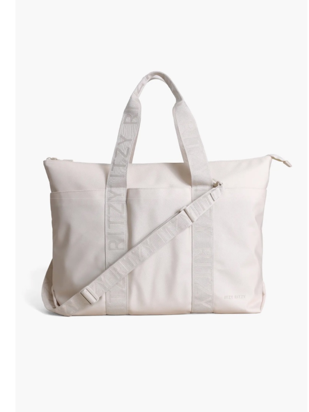 Itzy Ritzy Belong All-in-Tote Weekender Diaper Bag in Cream NWT